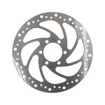 Disco de freno R6 160mm 6H plata - 48mm con grosor 2,9mm