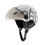 CASCO GLOOB Urban blanco - gris orejeras extraibles