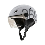 CASCO GLOOB Urban blanco - gris orejeras extraibles