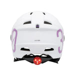 CASCO GLOOB Urban blanco - morado orejeras extraibles