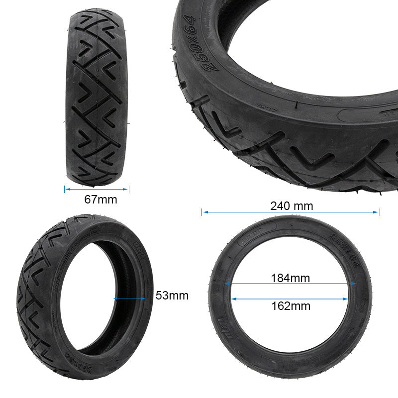 Neumático tubeless city-road 250×64