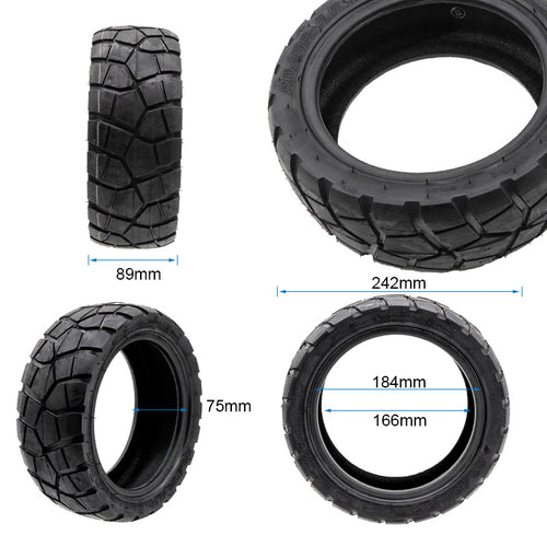 Neumático tubeless 80/50-6.5 Ewheel Rhinotrack Runflat