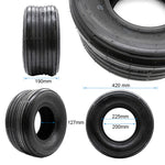 Neumático tubeless 18x9,5-8 / 225/55-8 liso [Feiben]