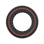 Rueda maciza off-road 70/75-6,5 línea roja