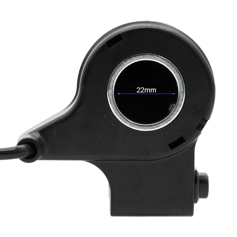 Acelerador puño con pulsador - conector waterproof