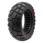Rueda maciza 9x3-5,5 línea roja-negra [Amitor]