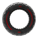 Rueda maciza 9x3-5,5 línea roja-negra [Amitor]