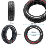 70/60-7.5 Rueda maciza blanco/rojo