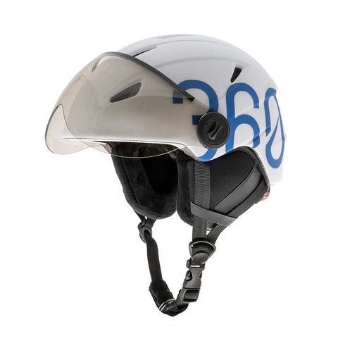 CASCO GLOOB Urban blanco - azul orejeras extraibles