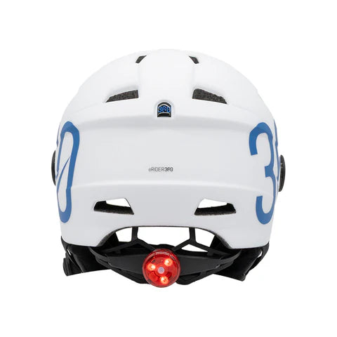 CASCO GLOOB Urban blanco - azul orejeras extraibles