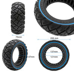 Rueda maciza off-road 9x3-5,5 azul