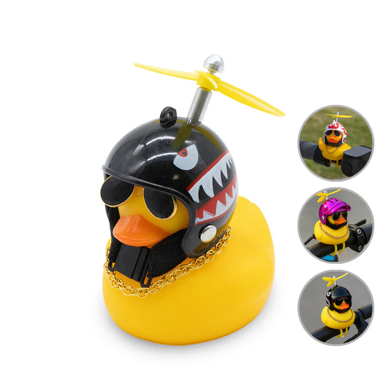 Pato casco hélice tiburón