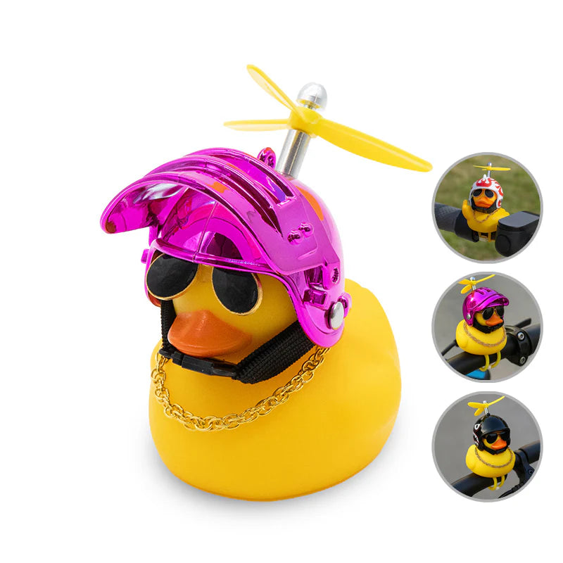 Pato casco hélice violeta