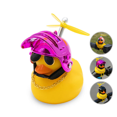 Pato casco hélice violeta
