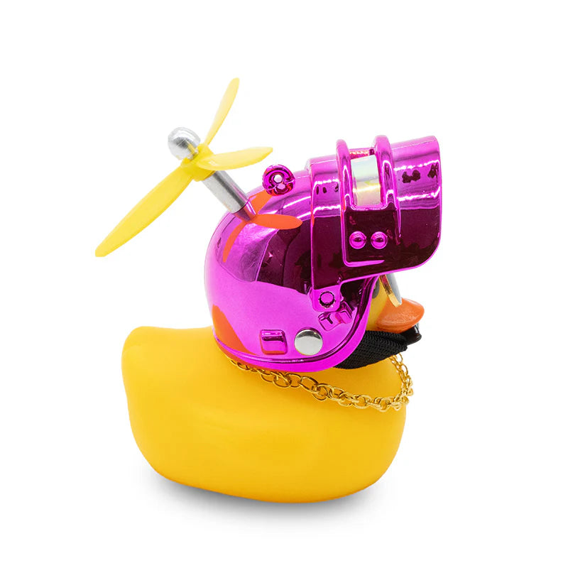 Pato casco hélice violeta