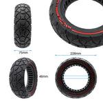 Rueda maciza 10x3,0/255x80 (80/65-6) roja [Amitor]