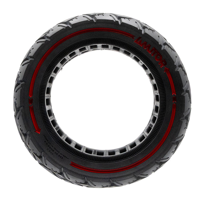 Rueda maciza 10x3,0/255x80 (80/65-6) roja [Amitor]