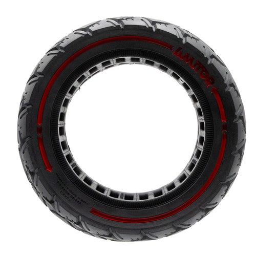Rueda maciza 10x3,0/255x80 (80/65-6) roja [Amitor]