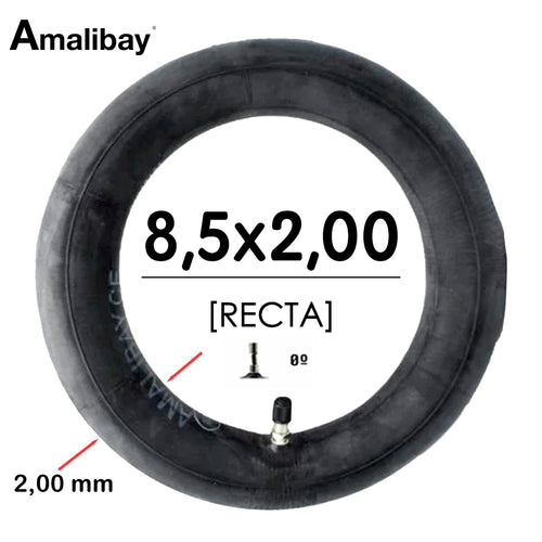 Cámara de aire 8,5x2 (válvula recta) Reforzada 120 gramos [Amalibay]