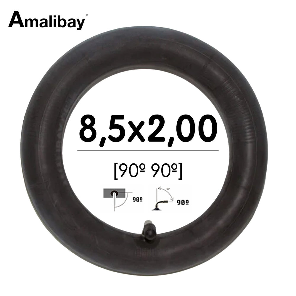 Cámara de aire 8,5x2 (50/134) (válvula 90º 90º)  - Premium [Amalibay]