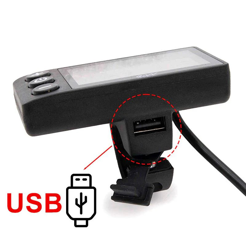 Display S866 con conector waterproof - con puerto USB