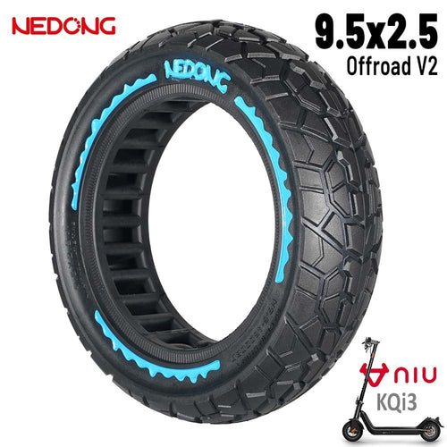 Rueda maciza azul ultraligera 9,5x2,5 (Versión offroad V2) [Nedong]