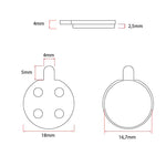 CT003-R pastilla resina para Xiaomi [Ewheel] - 2 juegos