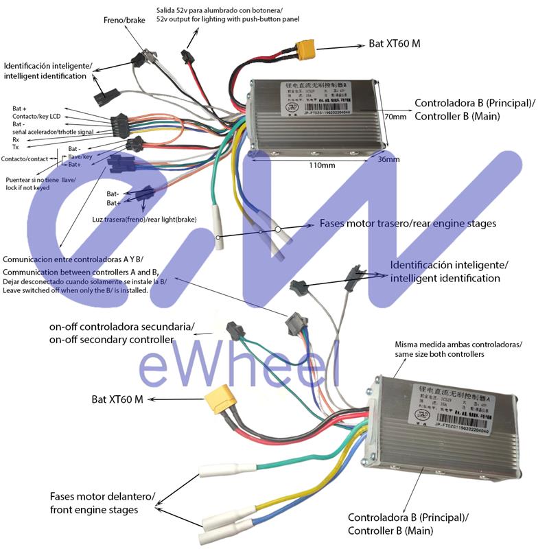 Controladora 52V 35A 1500W-A LCD JP [J&P]