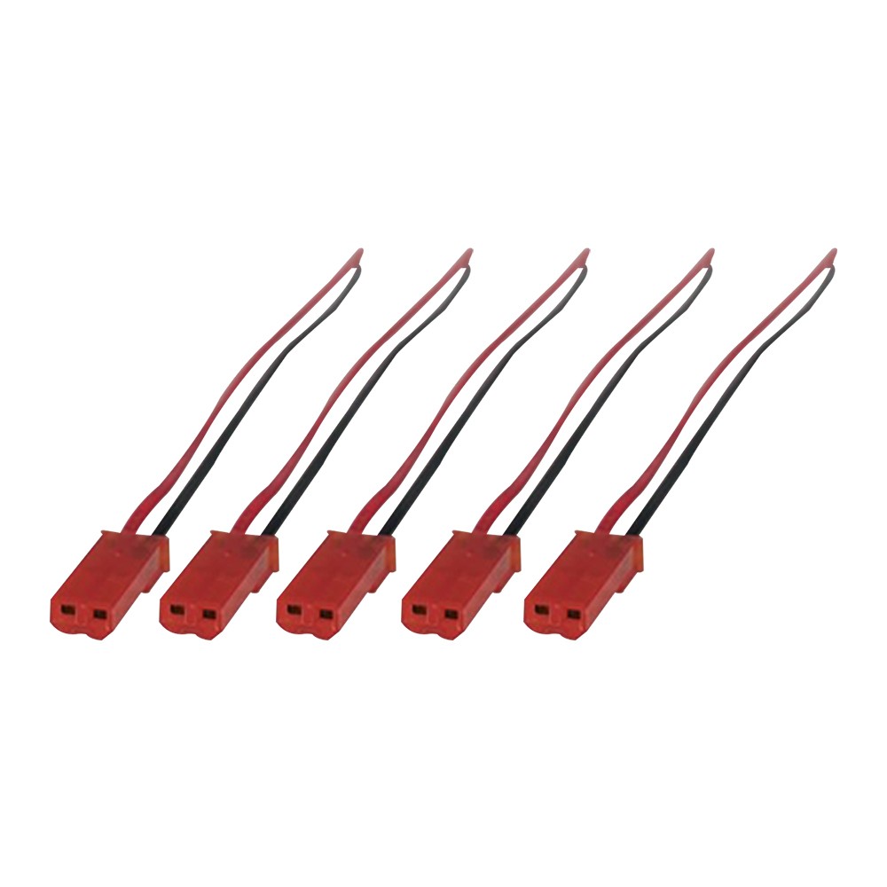 Cable con conector JST hembra de 2 pines x5