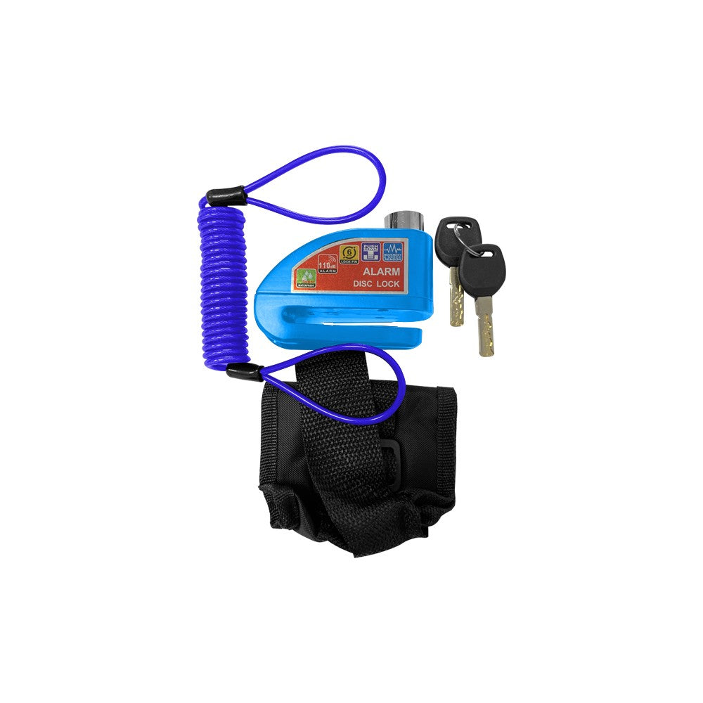 Antirrobo bloque disco con alarma (Azul)