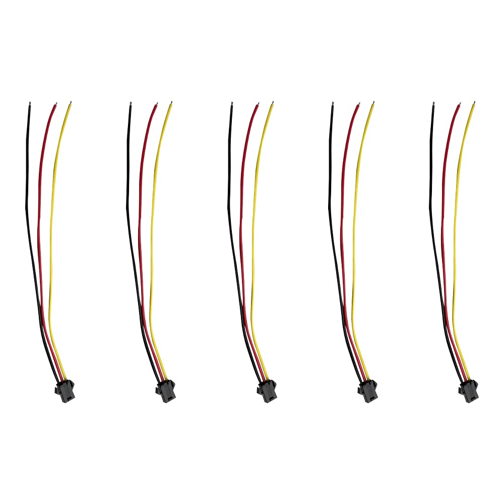 Conector JST de 3 pines con cable hembra x5
