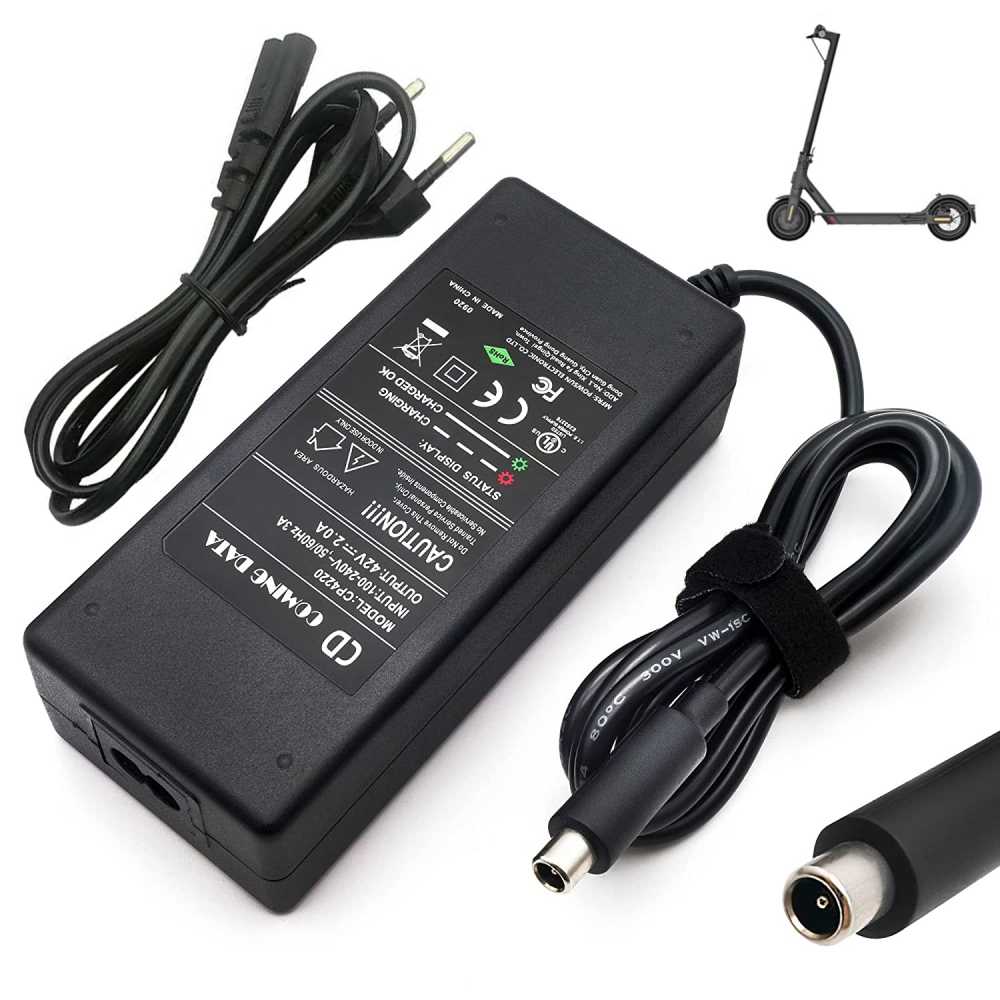 CARGADOR 42V-2A COMPATIBLE CON PATINETE SERIES XIAOMI BASIC