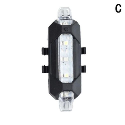 Intermitente luz LED scooter bicicleta (Blanco)