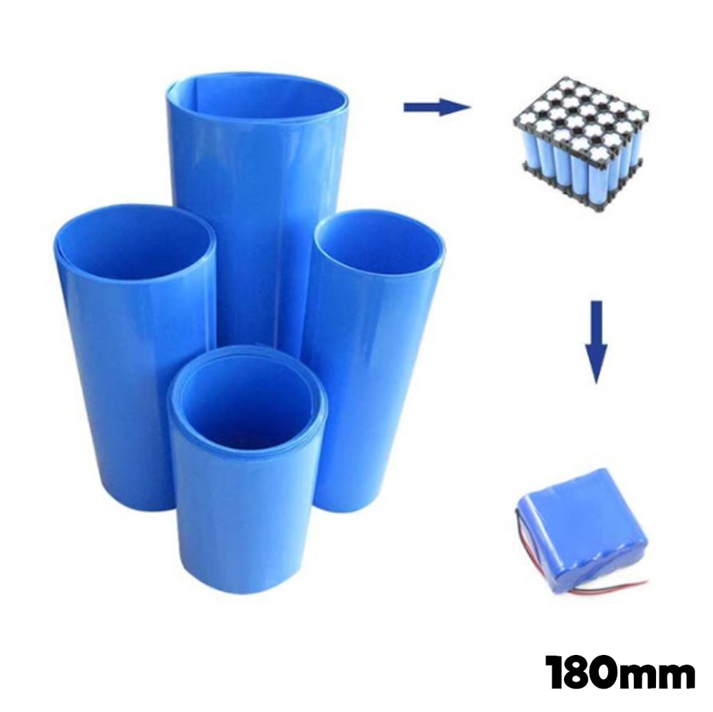 (180MM X 1M) PVC TERMORETRACTIL AZUL PARA BATERIA