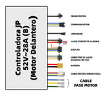 (52V-28A)(B)CONTROLADORA JP PATINETE ELECTRICO MOTOR TRASERO