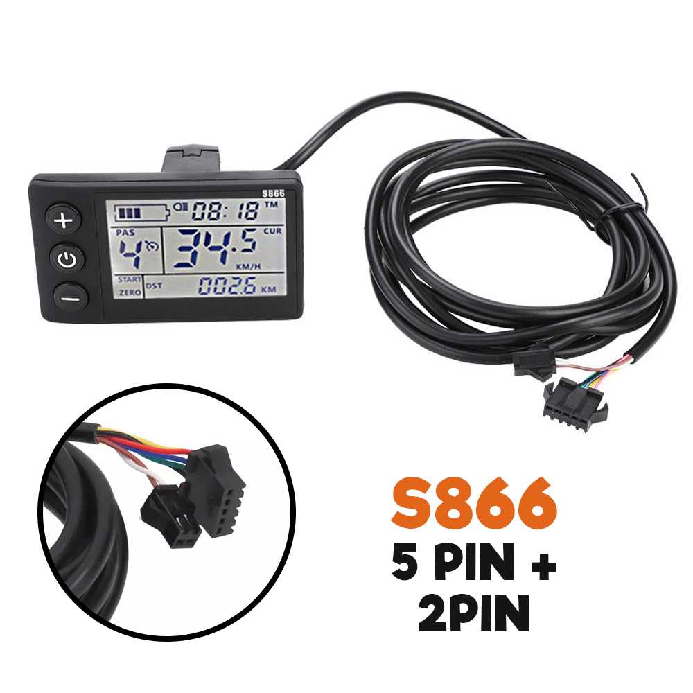 (S866-V2) DISPLAY PANTALLA PARA BICI PATINETE ELECTRICO