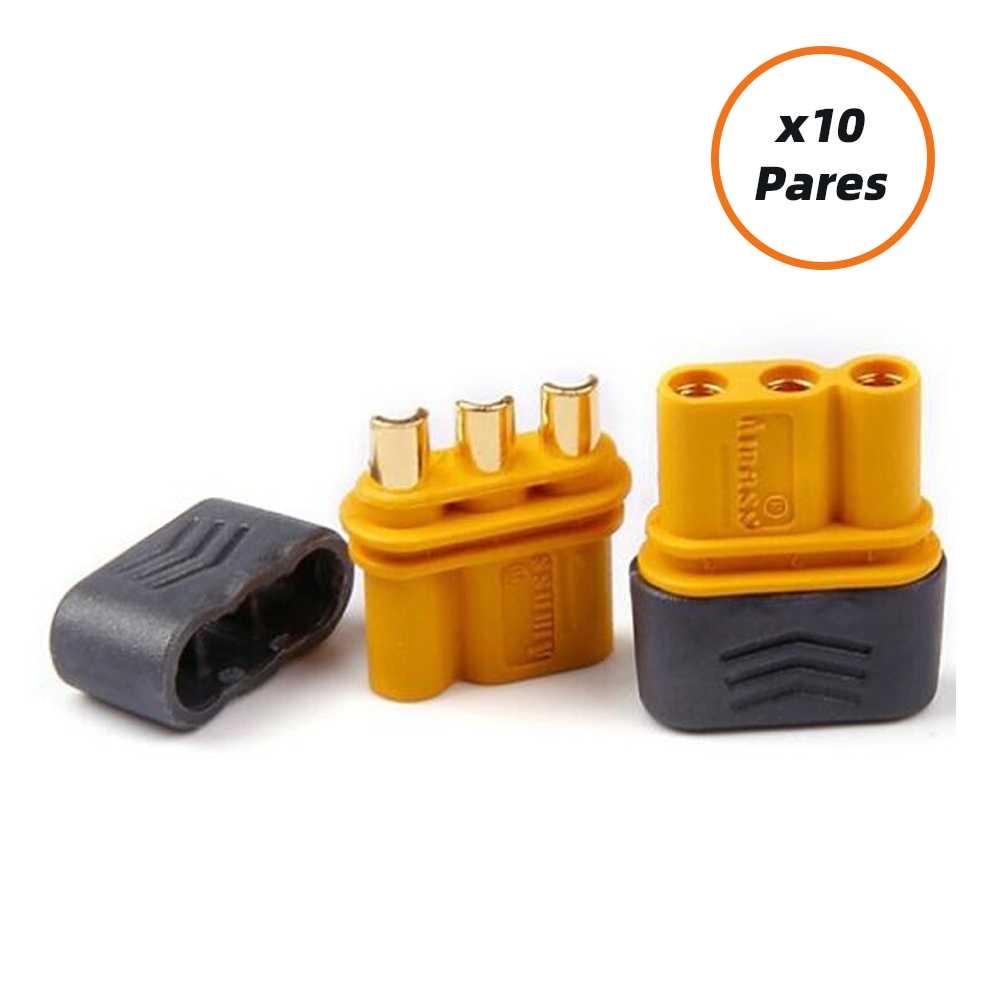 (MR-30) CONECTOR PACK 10 PARES PARA BATERIA