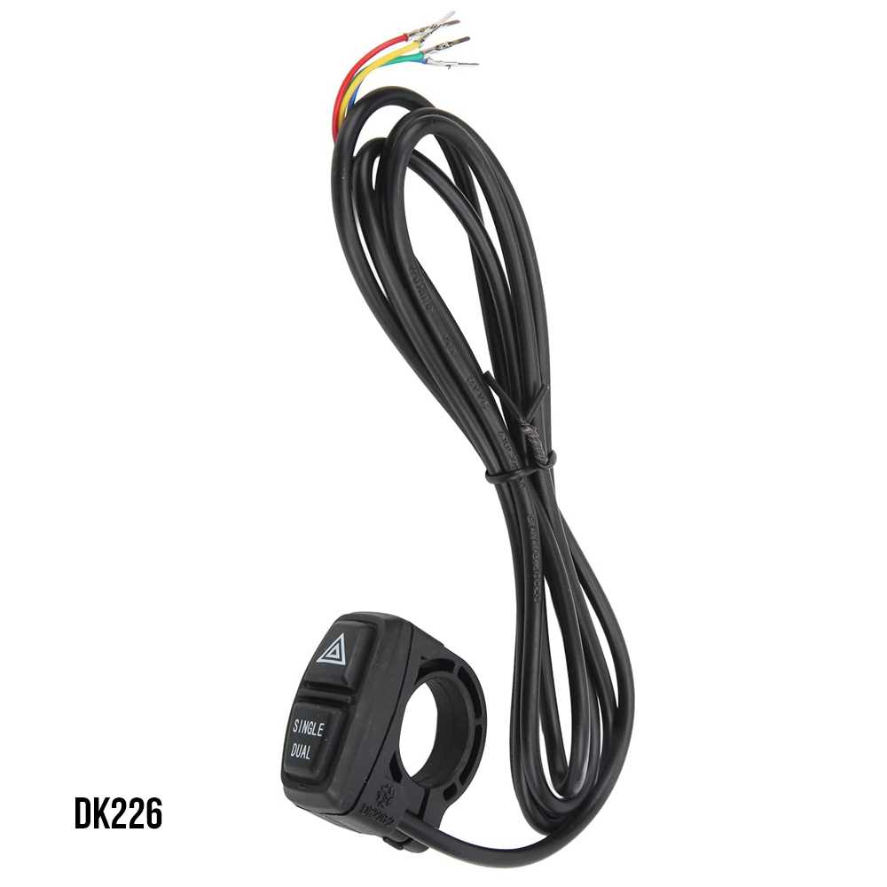 (DK226)BOTONERA 4PINES PARA PATINETE/BICICLETA ELECTRICA 2 BOTONES
