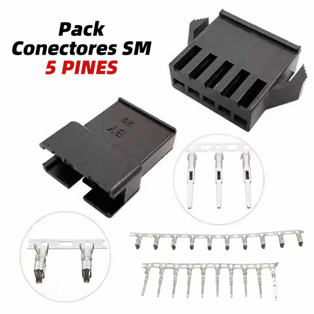 (5PIN-SM) PACK  CONECTORES SM DE 5 PINES PARA CABLEADO DE CENTRALITAS 