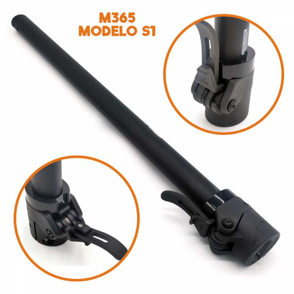 (S1-M365) MASTIL NEGRO TAMAÑO M365 MODELO S1 COMPATIBLE PARA XIAOMI SC