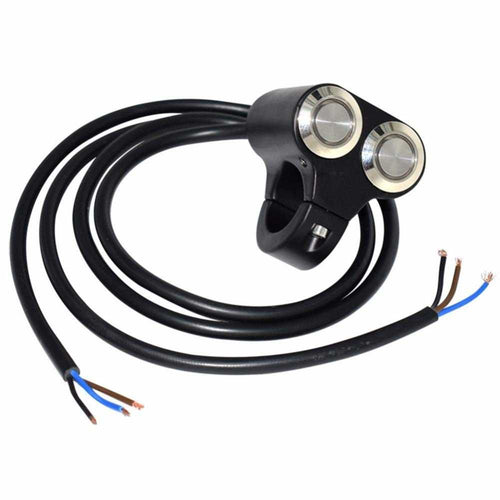 Botonera de aluminio 2 botones cable 1.5m (2BT)