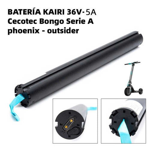 Batería patinete 36V-5A compatible con Cecotec Bongo Serie A extraíble