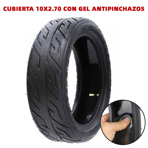 Cubierta 10x2.70-6.5 CHAOYANG Con gel antipinchazos para Scooter Eléctrico