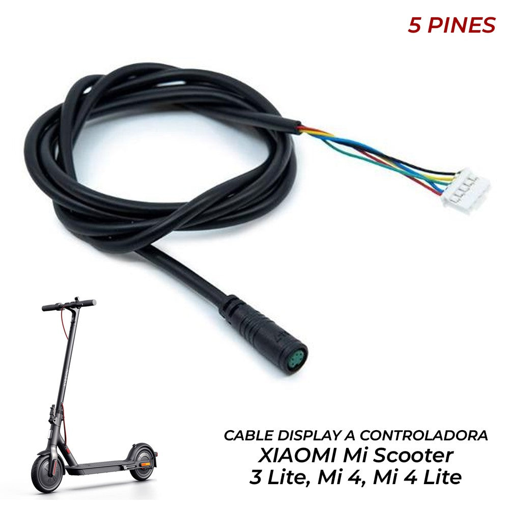 Cable Display a Controladora 5 Pines compatible con XIAOMI Mi Scooter 