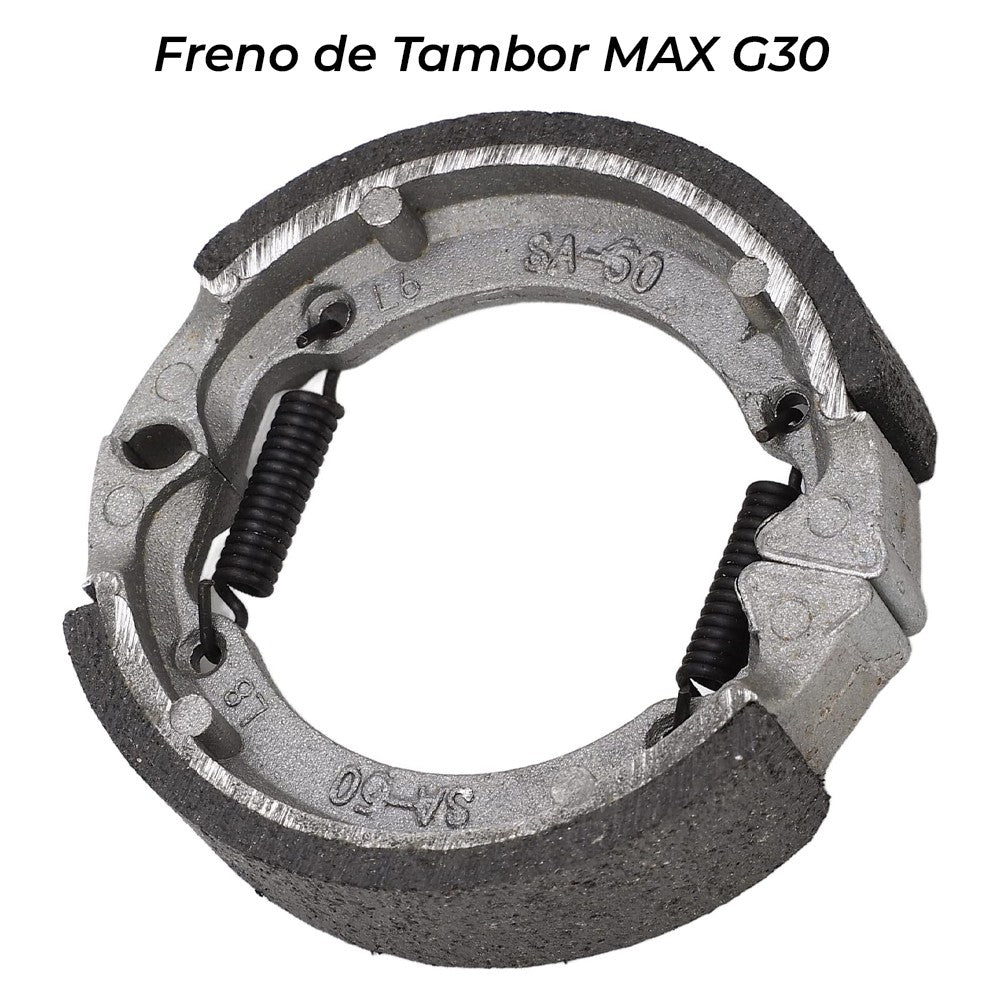 Zapata de Freno de Tambor Delantero Compatible con Patinete Eléctrico 