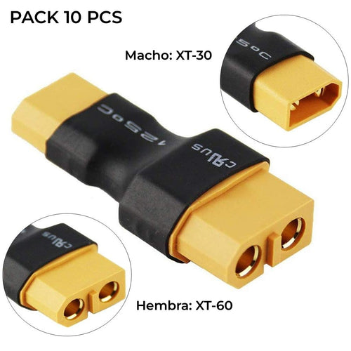 Adaptador XT-30 Macho a XT-60 Hembra