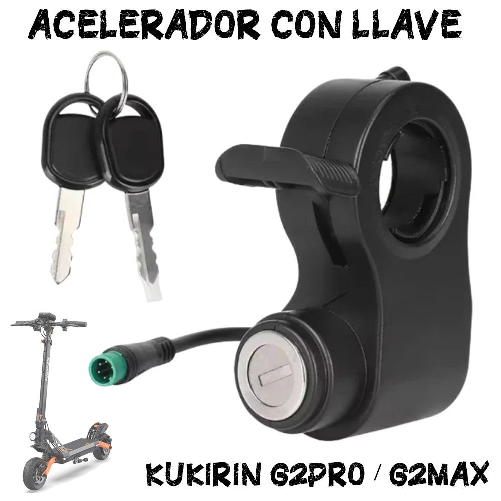 Acelerador con llave Kukirin G2pro / G2max (5 PINES)