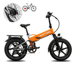 BRAVE ebike FATBIKE Plegable Naranja/Gris