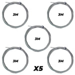 Cable de freno 3 metros genérico (pack de 5 unidades)