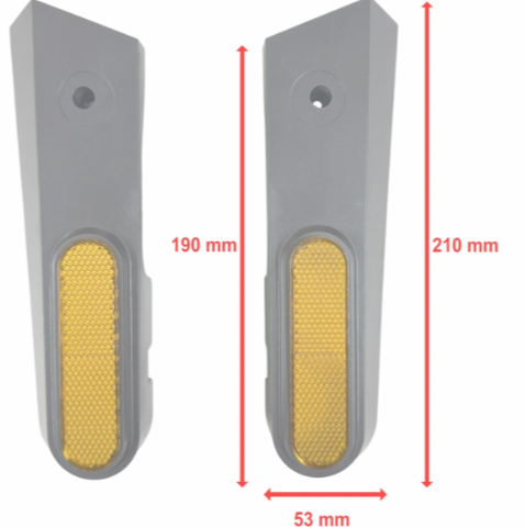 Tapa de rueda trasera c/tornillería para patinete Xiaomi MI5 Max (izq-der)